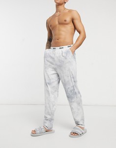 Штаны для дома в расцветке тай-дай ASOS DESIGN-Серый