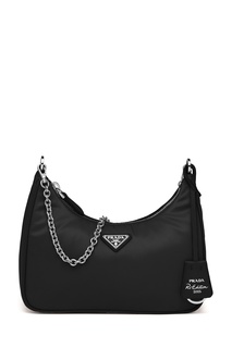 Черная сумка со съемным футляром Re-Edition 2005 Prada