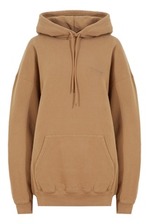 Худи бежевого цвета с логотипом Balenciaga