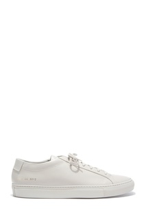 Бежевые кожаные кеды Common Projects