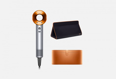 Фен (медный) для волос с набором чехлов Dyson