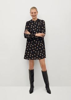 Струящееся платье с принтом - Oslo Mango
