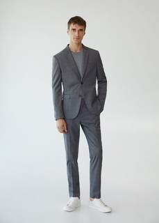 Костюмный пиджак super slim-fit в клетку - Paulo Mango