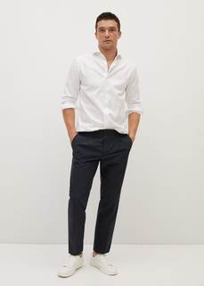 Хлопковая рубашка Tailored slim fit - Bevis Mango