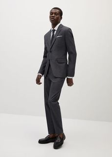 Рубашка Tailored slim-fit из хлопка стрейч - Turbine Mango