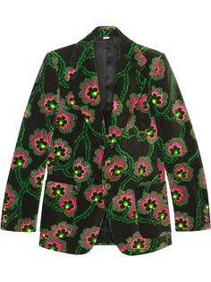 Gucci бархатный пиджак из коллаборации с Ken Scott
