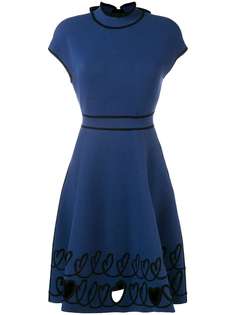 Fendi short-sleeve embroidered dress