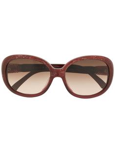 Chanel Pre-Owned солнцезащитные очки в квадратной оправе с логотипом CC