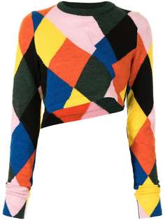 colville укороченный джемпер с принтом в ромб