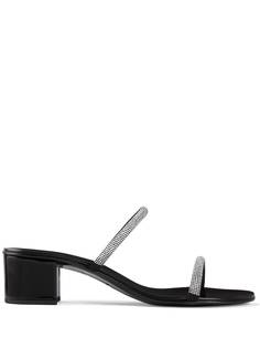 Giuseppe Zanotti босоножки Croisette 50 с кристаллами