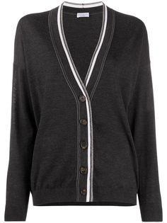 Brunello Cucinelli кардиган с контрастными вставками
