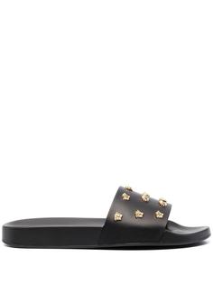 Versace шлепанцы с декором Medusa