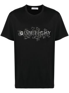 Givenchy футболка с аппликацией-логотипом