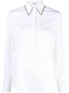 Brunello Cucinelli футболка с контрастным воротником
