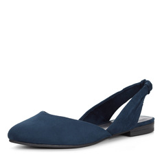 Синие открытые туфли из текстиля Marco Tozzi