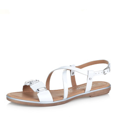 Белые кожаные сандалии Marco Tozzi