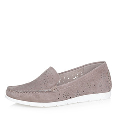 Бежевые мокасины с перфорированным узором Caprice