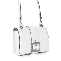 Белое кроссбоди с пряжкой Marco Tozzi