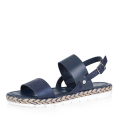 Синие кожаные сандалии Marco Tozzi