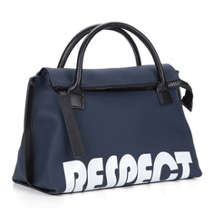 Синяя сумка из экокожи Respect