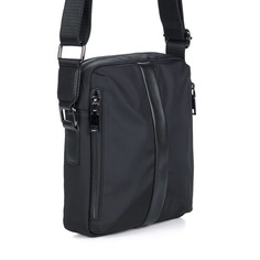 Черная комбинированная сумка на плечо Keddo