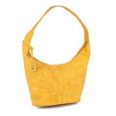 Желтая сумка на плечо из экокожи Remonte