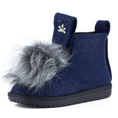 Синие валенки из фетра на меху Betsy