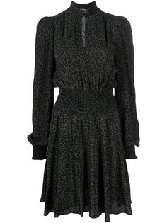Pinko платье мини с леопардовым принтом