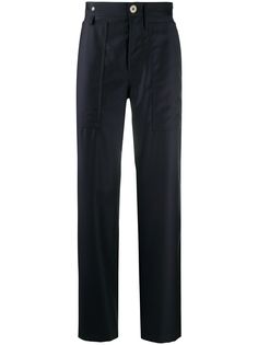 LANVIN прямые брюки в тонкую полоску