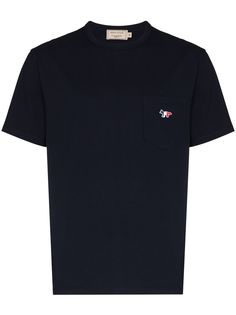 Maison Kitsuné футболка с нашивкой
