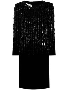 Alberta Ferretti коктейльное платье с подплечниками