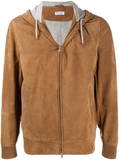 Brunello Cucinelli куртка на молнии с капюшоном