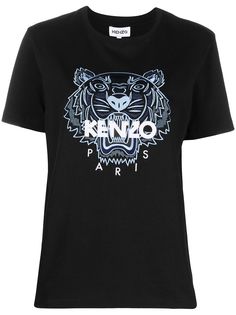 Kenzo футболка с принтом Tiger