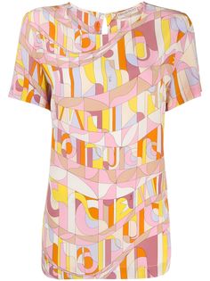 Emilio Pucci блузка с геометричным узором