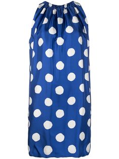Moschino платье-трапеция в горох