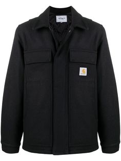 Carhartt WIP короткое пальто с нашивкой-логотипом