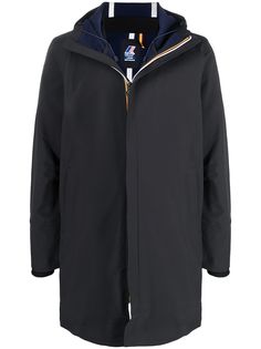 K-WAY R&D длинная парка с капюшоном