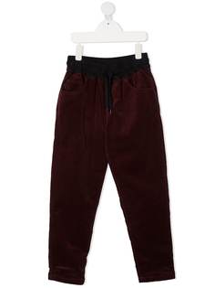 Emporio Armani бархатные брюки с кулиской