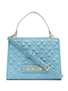 Love Moschino стеганая сумка-тоут