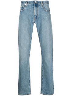 Off-White джинсы с логотипом