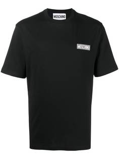 Moschino футболка с нашивкой-логотипом