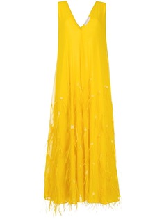 Emilio Pucci вечернее платье с перьями