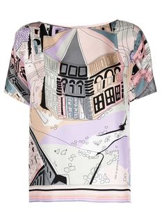 Emilio Pucci топ с принтом Battistero