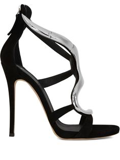 Giuseppe Zanotti босоножки Venere с эффектом металлик