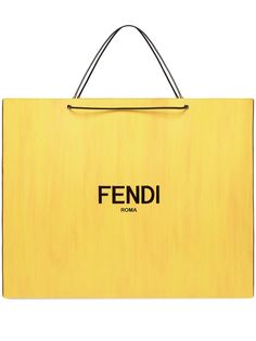 Fendi большая сумка-шопер с логотипом