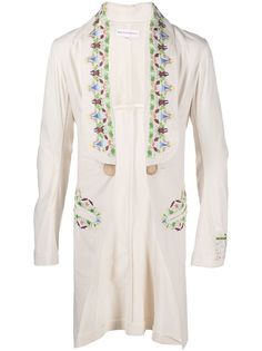 Walter Van Beirendonck Pre-Owned пальто Revolution с вышивкой