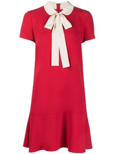 RED Valentino платье-трапеция с бантом