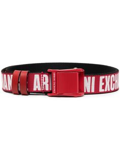 Armani Exchange ремень с вышитым логотипом