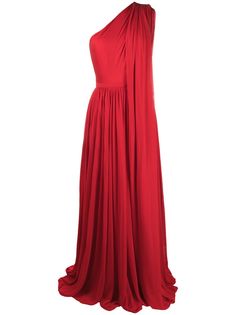 Alexander McQueen платье на одно плечо с драпировкой