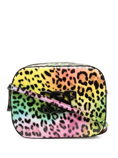 Casadei мини-сумка с леопардовым принтом